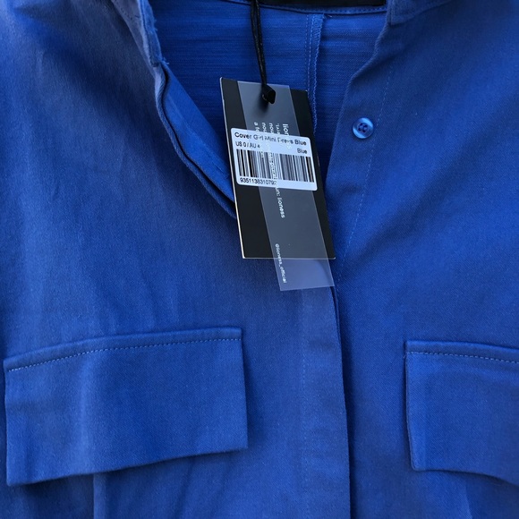 Princess Polly cover girl mini dress in blue lioness - Picture 5 of 8